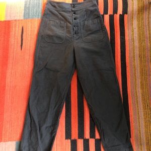 Caron Callahan Emily Pants Size Medium Charcoal Mint condition